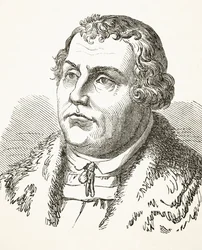 Martin Luther, fra »The National and Domestic History of England« af William Hickman Smith Aubrey (1858-1916), udgivet i London ca. 1890