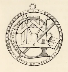 Frimurersegl, fra „The History of Freemasonry, bind III“, udgivet af Thomas C. Jack, London, 1883