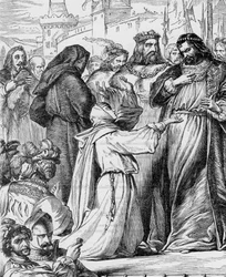 Measure for Measure - Illustration i "" Værker komplet af William Shakespeare"" 1866 - Illustrationerne og den generelle form for denne udgave er lånt fra Cassells illustrerede Shakespeare, udgivet i London