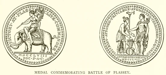 Medalje til minde om slaget ved Plassey