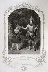 Miss Julia Harland og Miss Conquest som Oberon og Puck, akt II scene 2 af 