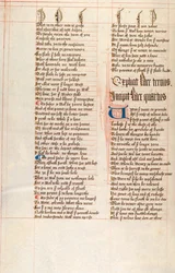 Ms326 f66v, Confessio Amantis af John Gower (pen og blæk på vellum)