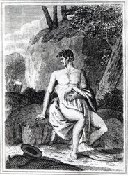 Mungo Park i Afrika, en illustration fra 