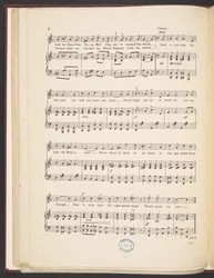 Musikpartitur af sangen "We