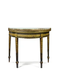 Et af et par George III te-borde, muligvis irsk, ca. 1780