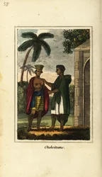 Otaheitanere eller indfødte fra Tahiti, Polynesien