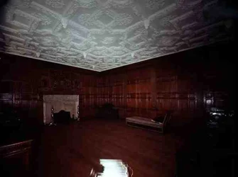 Paneler og skorsten fra det gamle palads, Bromley-by-Bow, ca.1605
