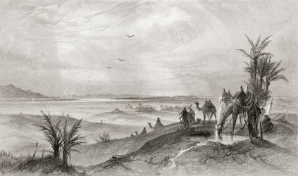 Pi Hahiroth og Det Røde Hav, hvor israelitterne slog lejr under deres udvandring fra Egypten, fra 