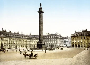 Place de la Colonne Vendome, Paris (håndfarvet foto)