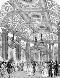 Polkadans ved et statsbal i Buckingham Palace, 1848