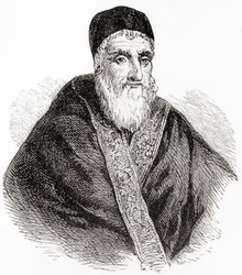 Pave Sixtus V eller Xystus V, født Felice Peretti di Montalto, fra Ward and Lock