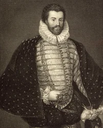 Portræt af Sir Christopher Hatton (1540-91) fra 