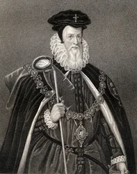 Portræt af William Cecil (1520-98) Lord Burghley, fra 