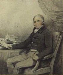 Portræt af William Ralph Cartwright (1771-1847), MP, fra Aynhoe Park, Northamptonshire (akvarel og blyant på papir)