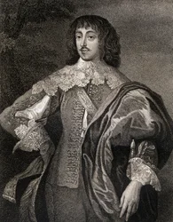 Portræt af William Villiers (1613-43) Viscount Grandison, fra Lodges British Portraits, 1823
