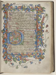 Psalter med Sarum-brugskalender, ca. 1425-75 (blæk, maling og guld på vellum)