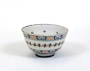 Punch skål, lavet i London eller Bristol, ca. 1620-30 (tin-glaseret fajance)