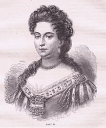 Dronning Mary II af England (litografi)