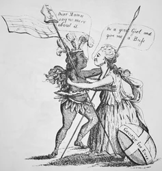 Forsoning mellem Britannia og hendes Datter Amerika
