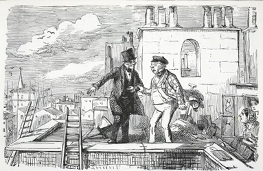 Tage, illustration fra Punch