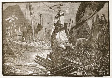 Søkamp mellem Ptolemæus og Demetrius Poliorcetes ud for Salamis