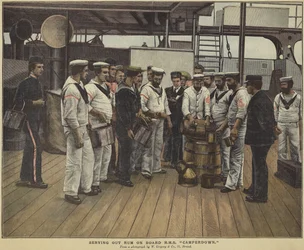 Servering af rom ombord på HMS Camperdown