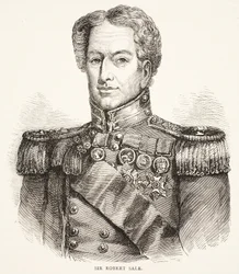 Sir Robert Sale, illustration fra Cassells Illustrated History of England