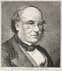Sir Rowland Hill, grundlægger af Penny Post