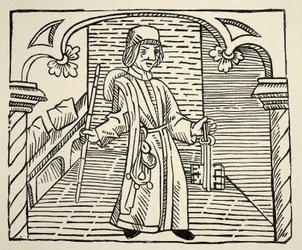 Smith, fra Game of Chess af William Caxton, pub. 1480 (sepia foto)