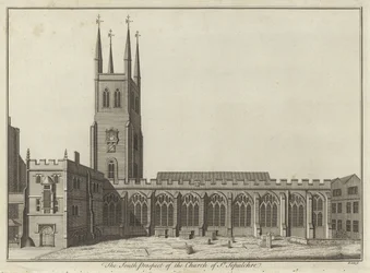 South Prospect of Church of St Sepulchre, London