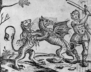 Sankt Georg og dragen, fra «A Book of Roxburghe Ballads»