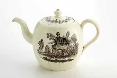 Staffordshire Wedgwood tekande, ca. 1775-85 (cremeware)