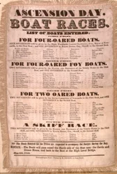 Ascension Day Boat Race-programmet, 6. maj 1850 (silke)