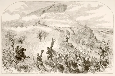 Slaget ved Lookout Mountain (litho)