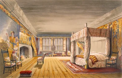 Det bedste soveværelse, Cotehele House, ca. 1830-40