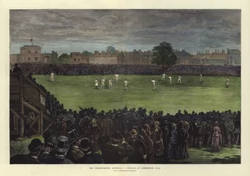 Cricketkampen, Australien mod England, på Kennington Oval