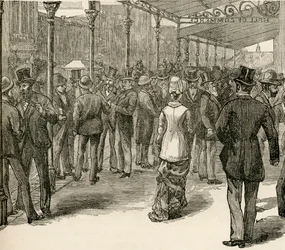 Børsen i Hall of Commerce, Collins Street, Melbourne, fra 