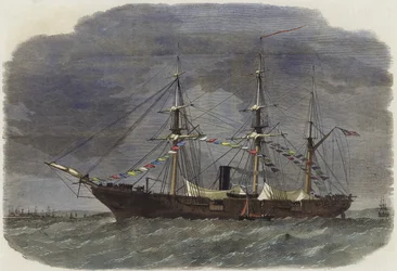 Den føderale krigsslup Tuscarora i Southampton Water