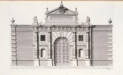 The Great Gate ved Burlington House, Piccadilly, fra 