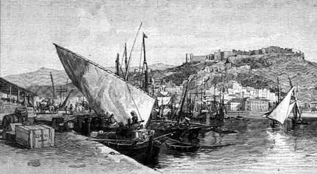 The Harbour, Malaga, Spain, fra 