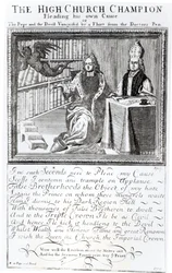 Højkirkemesteren, forsvarer sin egen sag, 1709