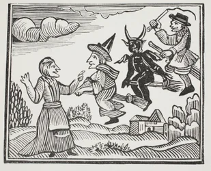 The History of Mother Shipton, illustration fra Chap-books of the Eighteenth Century af John Ashton, pub. 1882