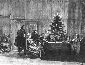The Legend of the First Christmas Tree Candles, midten af det 18. århundrede