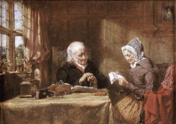 The Letter, or News from Far, ca. 1860 (olie på lærred)