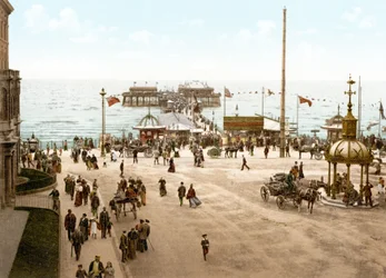 The North Pier, Blackpool (håndfarvet foto)