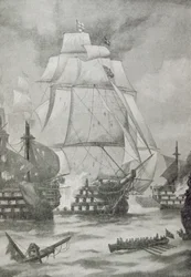 Åbningen af slaget ved Trafalgar