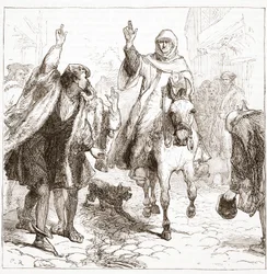 Den pavelige nuncio Chieregato i Nürnberg, illustration fra The History of Protestantism af James Aitken Wylie (1808-1890), pub. 1878
