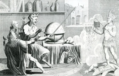 Parlmt. opløst, eller Djævelen blev spåkone, indgraveret af G. Terry, omkring 1774