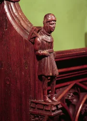 The Peddler of Swaffham, ca. 1462 (træ)