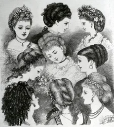 Den nuværende mode i hår, 1870